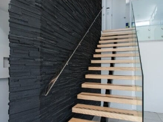 Residential-Black Wedgewood-Stairway_Christchurch Residential Black Wedgewood Stairway Christchurch