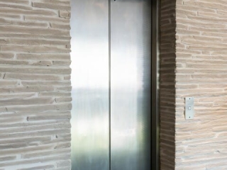 Commercial Institution Grey Schist Stone Elevator