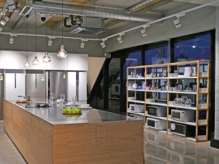 Commercial Workspace Grey Roughcast Concrete Panasonic