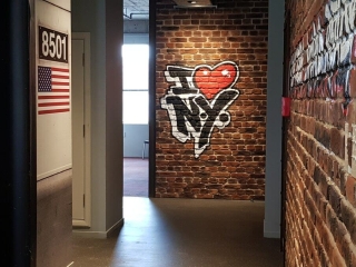 Commercial Workspace Rustic Loft Brick Graffiti NZTS Auckland