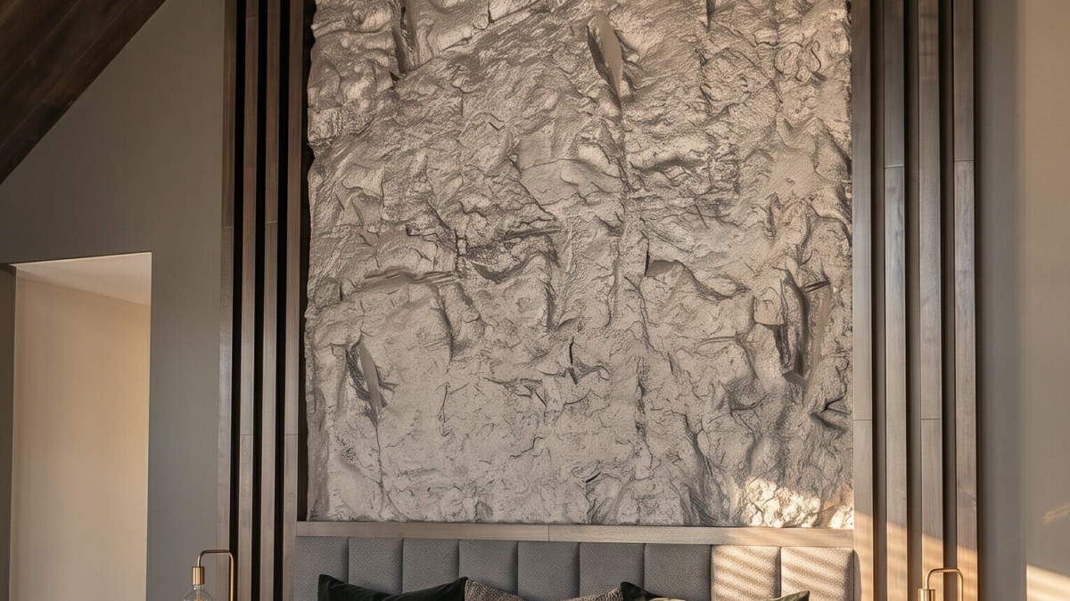 Residential Rock wall panels Bedroom Cambridge NZ